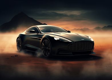 Aston Martin supercar art