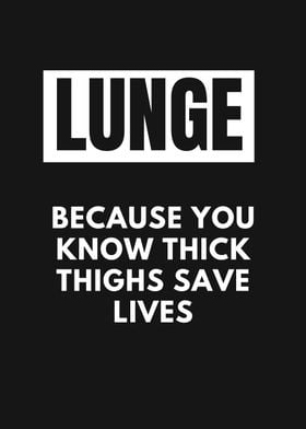 LUNGE GYM QUOTE