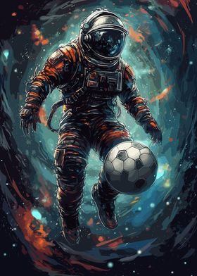 Soccer Astronaut Fantasy