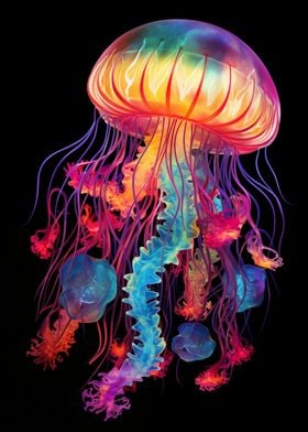 Psychedelic Jellyfish No1