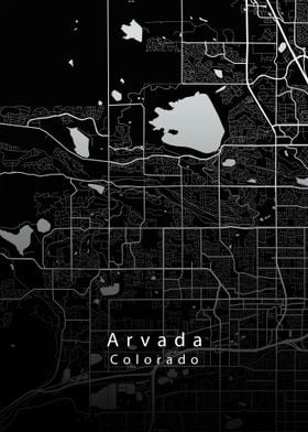 Arvada Colorado City Map