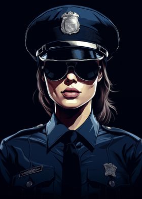 Beautiful Policewoman art