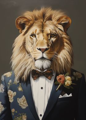 Lion in a Tuxedo