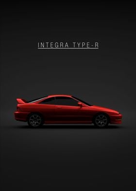 Red Acura Integra Type R 