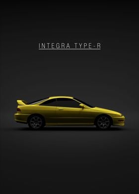 Yellow Integra Type R 