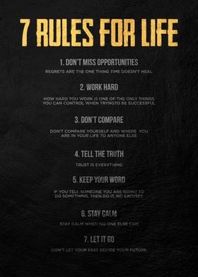 7 rules of life