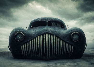 Surreal Horror Car