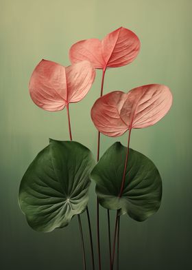 Tropical Leaves Floral Art