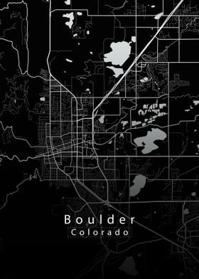 Boulder Colorado City Map