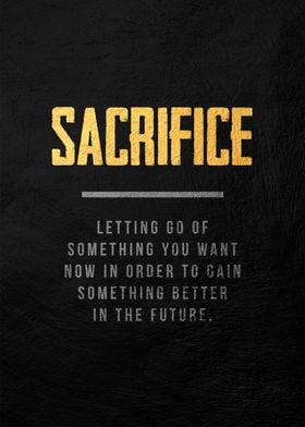 sacrifice