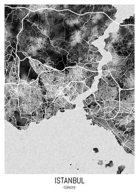 Istanbul Trkiye City Map