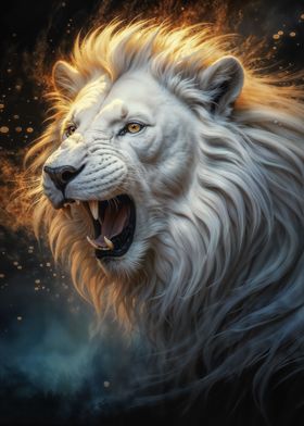 Magical White Lion