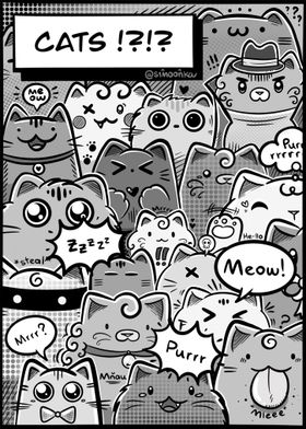 Bunch of Comic cats