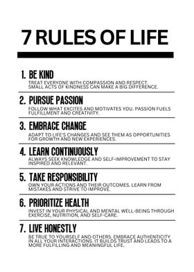 Rules Of Life