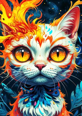 Celestial Flame Cat