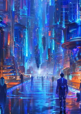 Blue City of Holograms