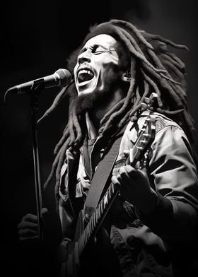 Bob Marley on stage