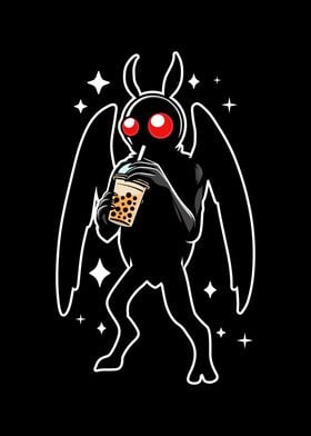 Mothman Bubble Tea Kawaii