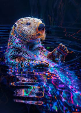 Sea Otter In Nature