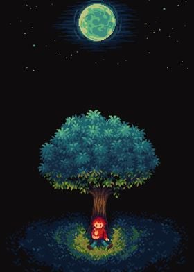 Alone pixel art