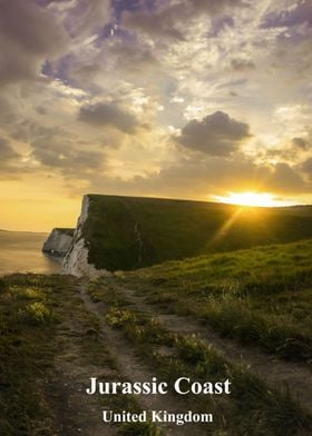 Sunset at Durdle Door UK