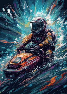 Jet Ski Astronaut Fantasy