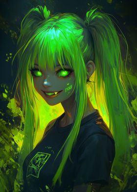 Neon Goth Girl