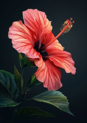 Elegant Hibiscus Flower