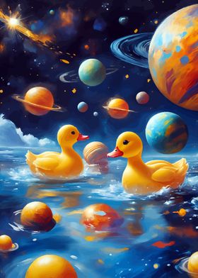 Rubber Ducks on Space