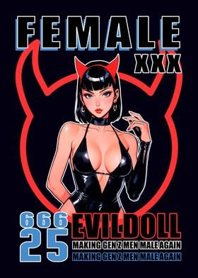 Female XXX Evildoll 666 25