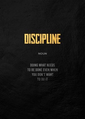 discipline