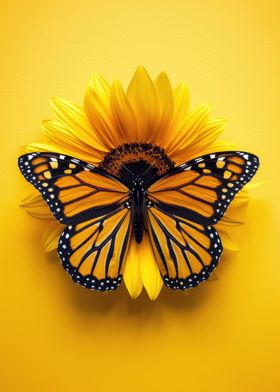 Butterfly on Sunflower