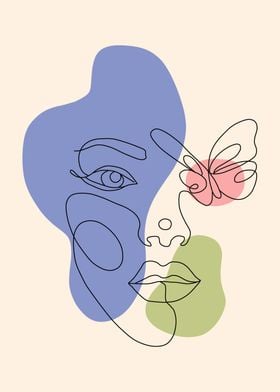 Face With Butterfly