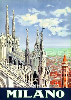 Milan Cathedral Skyline