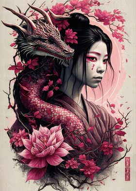 Geisha dragon