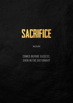 sacrifice