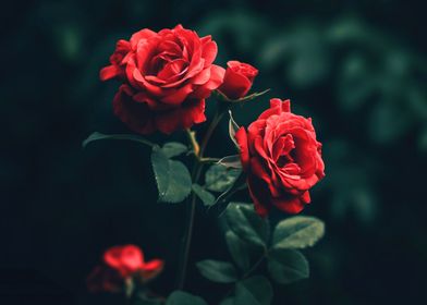 red roses