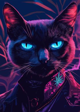 Neon Cat