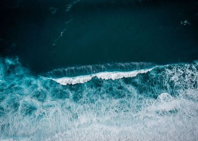 Azure sea shore in Madeira