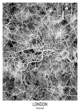 London England City Map