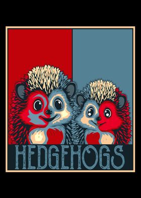 Retro Hedgehog Gift Men