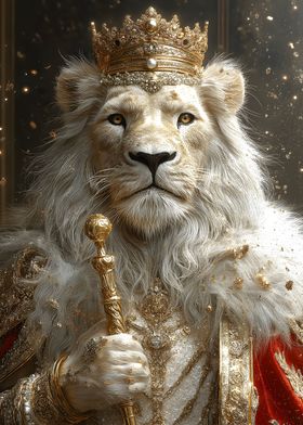 Regal White Lion King