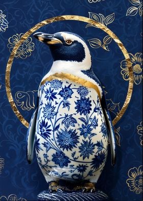 Porcelain Penguin Kintsugi