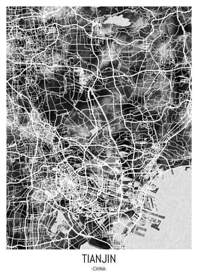 Tianjin China City Map