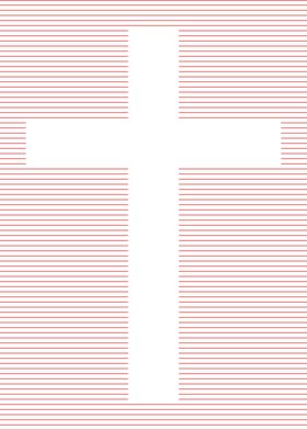 Christian Cross Line Art