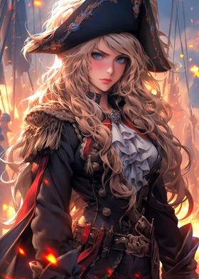 Beautiful Pirate Siren