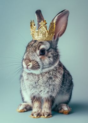 Pastel Rabbit King Crown