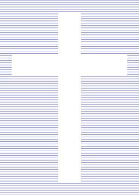 Christian Cross Line Art