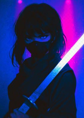 Ninja Girl Neon