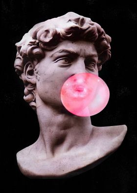 David Chewing Gum Popart